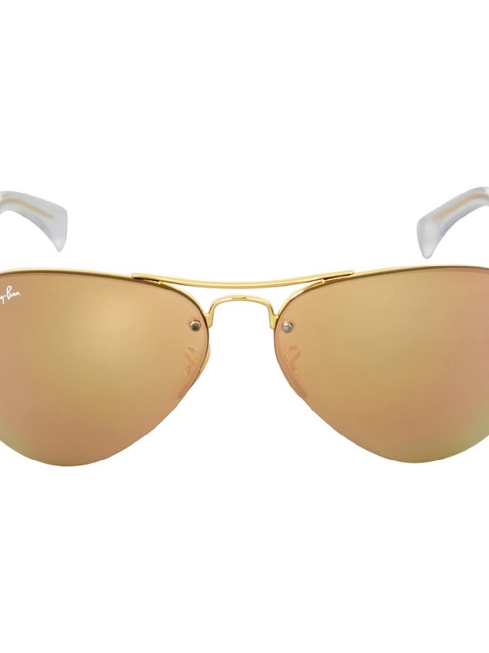 Ray-Ban Gold Frame with Copper Mirrored Aviator Lenses